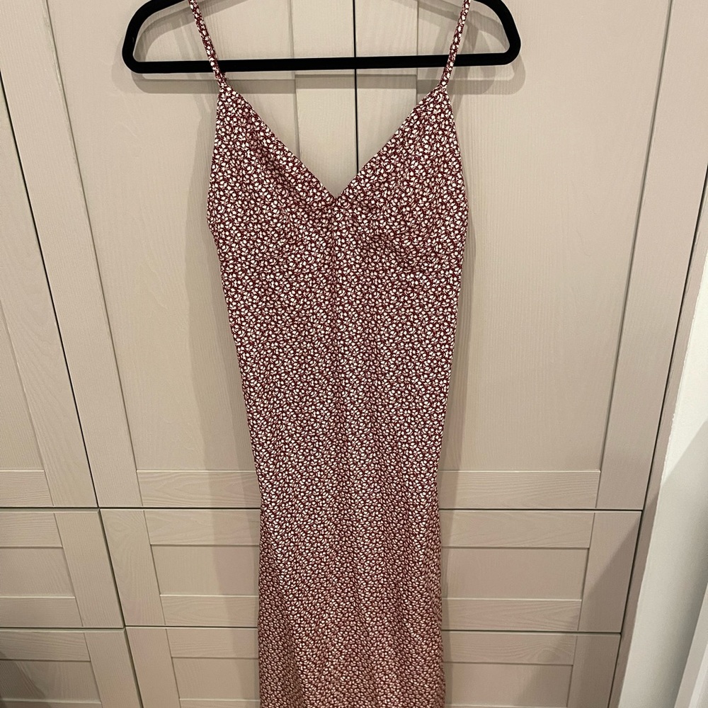 Mint Vanilla maxi dress w/ floral print